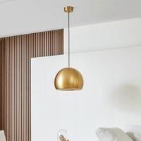 Lucande Lythara LED pendant light brass 40cm