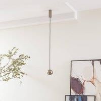 Lucande Varineth LED pendant light nickel/copper