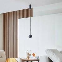 Lucande Faelinor LED pendant light sand black 9cm