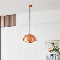 Lucande Nymara LED pendant light copper