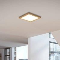 Lucande Aurinor LED panel natural oak 45 cm