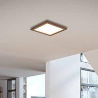 Lucande Aurinor LED panel walnut 45 cm