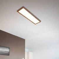 Lucande Aurinor LED panel walnut 125 cm