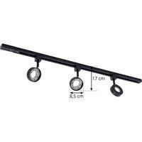 Prios Jardani single-circuit track lighting system 3-bulb black