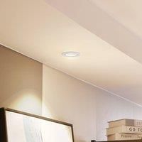 Arcchio Spotlight Recessed /'Zarik/' dimmable (Modern) in White Made of Aluminium for e.g. Living Room & Dining Room (1 Light Source,) from high-Voltage Spotlight, Spotlight, recessed Light, Ceiling