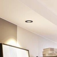 Arcchio Spotlight Recessed /'Zarik/' dimmable (Modern) in Black Made of Aluminium for e.g. Living Room & Dining Room (1 Light Source,) from high-Voltage Spotlight, Spotlight, recessed Light, Ceiling