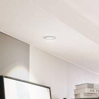 Arcchio Spotlight Recessed /'Zarik/' dimmable (Modern) in White Made of Aluminium for e.g. Living Room & Dining Room (1 Light Source,) from high-Voltage Spotlight, Spotlight, recessed Light, Ceiling