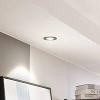 Spotlight Recessed /'Zarik/' dimmable (Modern) in Black Made of Aluminium for e.g. Living Room & Dining Room (1 Light Source,) from Arcchio | high-Voltage Spotlight, Spotlight, recessed Light, Ceiling