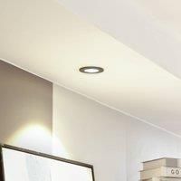 Arcchio Spotlight Recessed /'Lirin/' dimmable (Modern) in Black Made of Aluminium for e.g. Living Room & Dining Room (1 Light Source,) from high-Voltage Spotlight, Spotlight, recessed Light, Ceiling