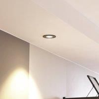 Arcchio Spotlight Recessed /'Jyra/' dimmable (Modern) in Black Made of Aluminium for e.g. Living Room & Dining Room (1 Light Source,) from high-Voltage Spotlight, Spotlight, recessed Light, Ceiling