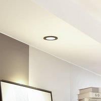 Arcchio Spotlight Recessed /'Aryx/' dimmable (Modern) in Black Made of Aluminium for e.g. Living Room & Dining Room (1 Light Source,) from high-Voltage Spotlight, Spotlight, recessed Light, Ceiling