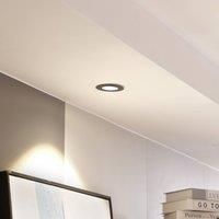 Arcchio Spotlight Recessed /'Lirin/' dimmable (Modern) in Black Made of Aluminium for e.g. Living Room & Dining Room (1 Light Source,) from high-Voltage Spotlight, Spotlight, recessed Light, Ceiling