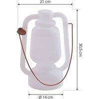 Lindby Nella LED outdoor table lamp battery, white