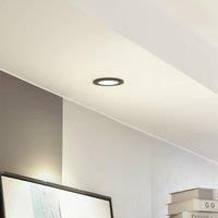 Arcchio LED downlight Aryx, black, 3,000K