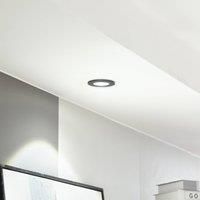 Arcchio LED downlight Lirin, black, 4,000K