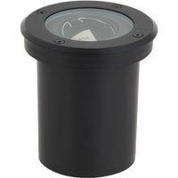 Lindby Cliff recessed floor light, round, black