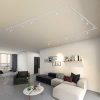 Prios Jorell single-circuit track 14-bulb white