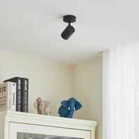 Lindby Jorell downlight, black, 1-bulb