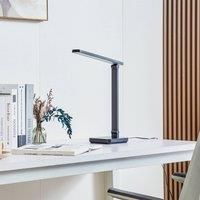 Lindby Table Lamp /'Rylas/' (incl. Touch dimmer) with USB Socket dimmable (Modern) in Black for e.g. Living Room & Dining Room (1 Light Source,) from Desk Lamps