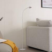 Lindby LED floor lamp Maori, white, CCT, dimmable, USB