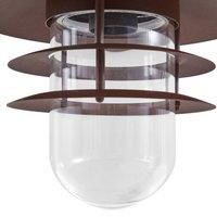 Lindby Meliora outdoor wall light, rust brown, IP44