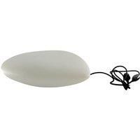 Lindby outdoor floor light Arani, white, plastic, plug
