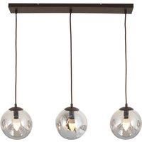 Lindby Ceiling Light /'Valentina/' dimmable (Modern) in Silver Made of Glass for e.g. Kitchen (3 Light Sources, E14) from Pendant Lighting, lamp, Hanging lamp, lamp, Ceiling lamp, Hanging Light