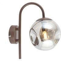 Lindby Valentina wall light made of glass, concave