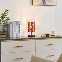 Lucande Aeloria table lamp, copper, iron