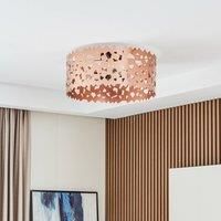Lucande Aeloria ceiling light, copper, iron