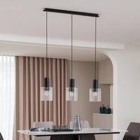 Lucande Ceiling Light /'Eirian/' dimmable (Modern) in Clear Made of Metal for e.g. Living Room & Dining Room (3 Light Sources, E27) from Pendant Lighting, lamp, Hanging lamp, lamp, Ceiling lamp