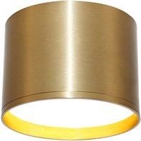 Lindby Nivoria LED spotlight, 12 cm, gold