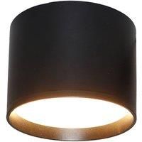 Lindby Nivoria LED spotlight, 12 cm, sand black