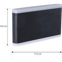 Lindby /'Elvi/' dimmable (Modern) in Black Made of Aluminium from