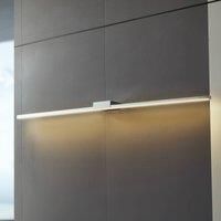 Lucande LED mirror light Kivana, chrome, aluminium, 120 cm