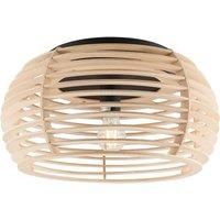 Lindby Ceiling Light /'Ediz/' dimmable (Modern) in Brown Made of Wood for e.g. Hallway (1 Light Source, E27) from Ceiling lamp, lamp