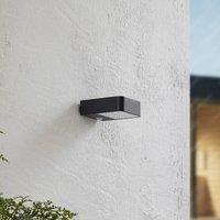 Lucande LED outdoor wall lamp Dava, height 5 cm, sensor