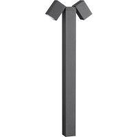 Lindby path light Othil, 2-bulb, 80 cm, grey, aluminium