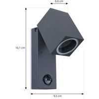 Lindby wall light Othil with motion detector
