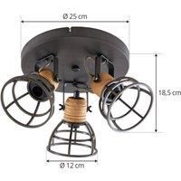 Lindby Arinthea downlight, 3-bulb