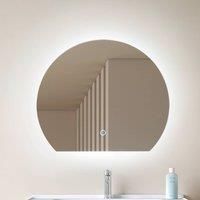 Lucande LED mirror Celestiel, semi-circular, CCT, 50 cm