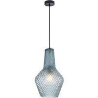 Lindby Ceiling Light /'Drakar/' dimmable (Vintage, Antique) in Blue Made of Glass for e.g. Living Room & Dining Room (1 Light Source, E27) from Pendant Lighting, lamp, Hanging lamp, lamp, Ceiling