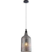 Lindby Ceiling Light /'Drakar/' dimmable (Vintage, Antique) in Silver Made of Glass for e.g. Living Room & Dining Room (1 Light Source, E27) from Pendant Lighting, lamp, Hanging lamp, lamp, Ceiling
