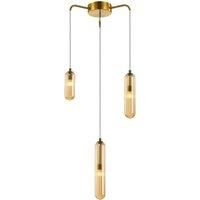 Lucande Ceiling Light /'Freylin/' dimmable (Antique, Vintage) in Cream Made of Glass for e.g. Living Room & Dining Room (3 Light Sources, G9) from Pendant Lighting, lamp, Hanging lamp, lamp, Ceiling