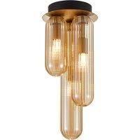 Lucande Ceiling Light /'Freylin/' dimmable (Antique, Vintage) in Cream Made of Glass for e.g. Living Room & Dining Room (3 Light Sources, G9) from Ceiling lamp, lamp