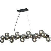 Lucande Ceiling Light /'Naelen/' dimmable (Modern) in Black Made of Metal for e.g. Living Room & Dining Room (25 Light Sources, G9) from Pendant Lighting, lamp, Hanging lamp, lamp, Ceiling lamp