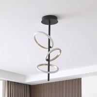 Lucande Madu LED ceiling light, ring-shaped elements, 4,000K