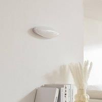 Lucande LED Wall Light /'Leihlo/' in White for e.g. Hallway (1 Light Source,) from Wall Lighting, Wall lamp
