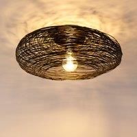 Lindby Ceiling Light /'Kaviya/' dimmable (Design) in Black Made of Metal for e.g. Living Room & Dining Room (1 Light Source, E27) from Ceiling lamp, lamp