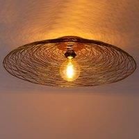 Lindby Ceiling Light /'Kaviya/' dimmable (Design) in Gold Made of Metal for e.g. Living Room & Dining Room (1 Light Source, E27) from Ceiling lamp, lamp
